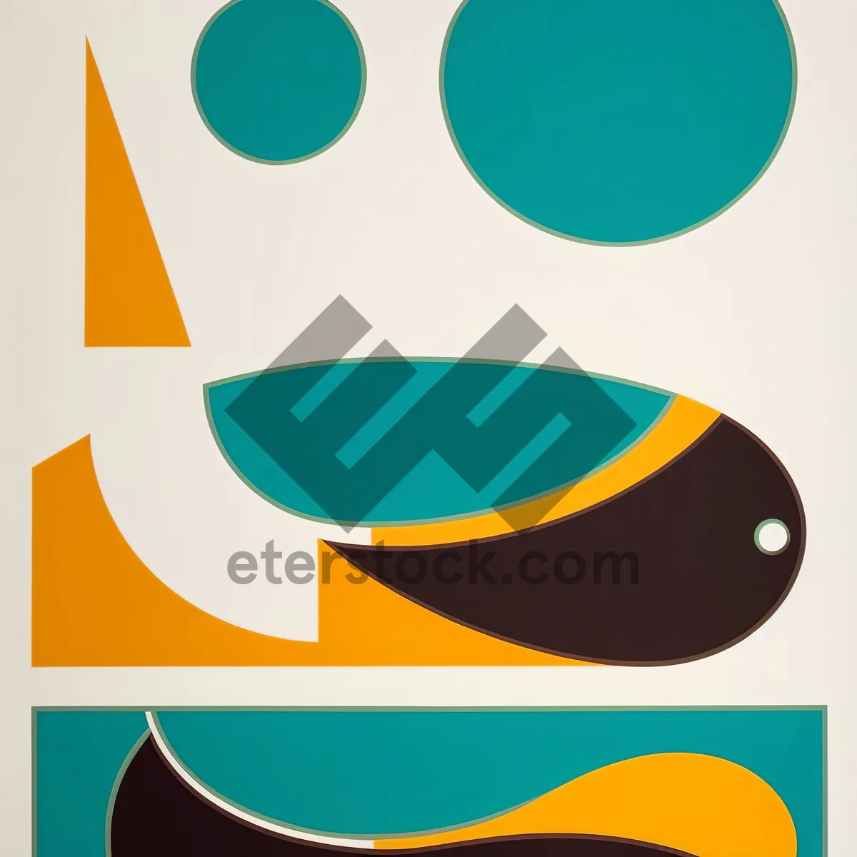 Picture of Web graphic button icon design with artistic symbol