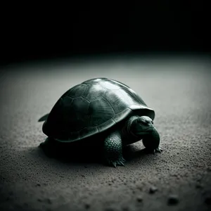 Mud Turtle: Close-up of Slow Reptile's Shell