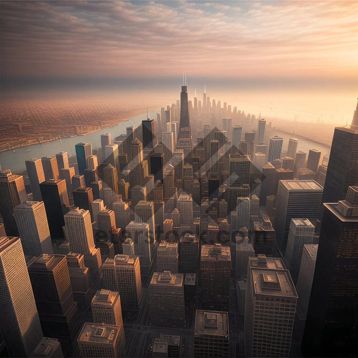 Picture of Metropolitan Skyline at Dusk - Urban Business District