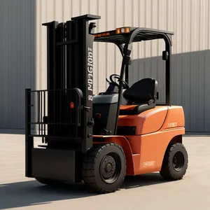 Heavy Duty Forklift in Warehouse