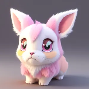 Bunny Rabbit Savings Bank - Furry Pet with Cute Ears