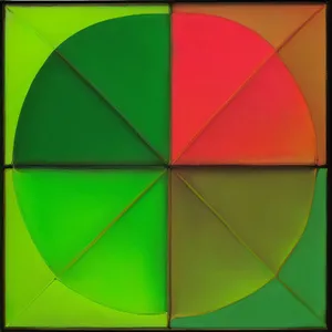 Colorful Geometric Art in a Digital Space