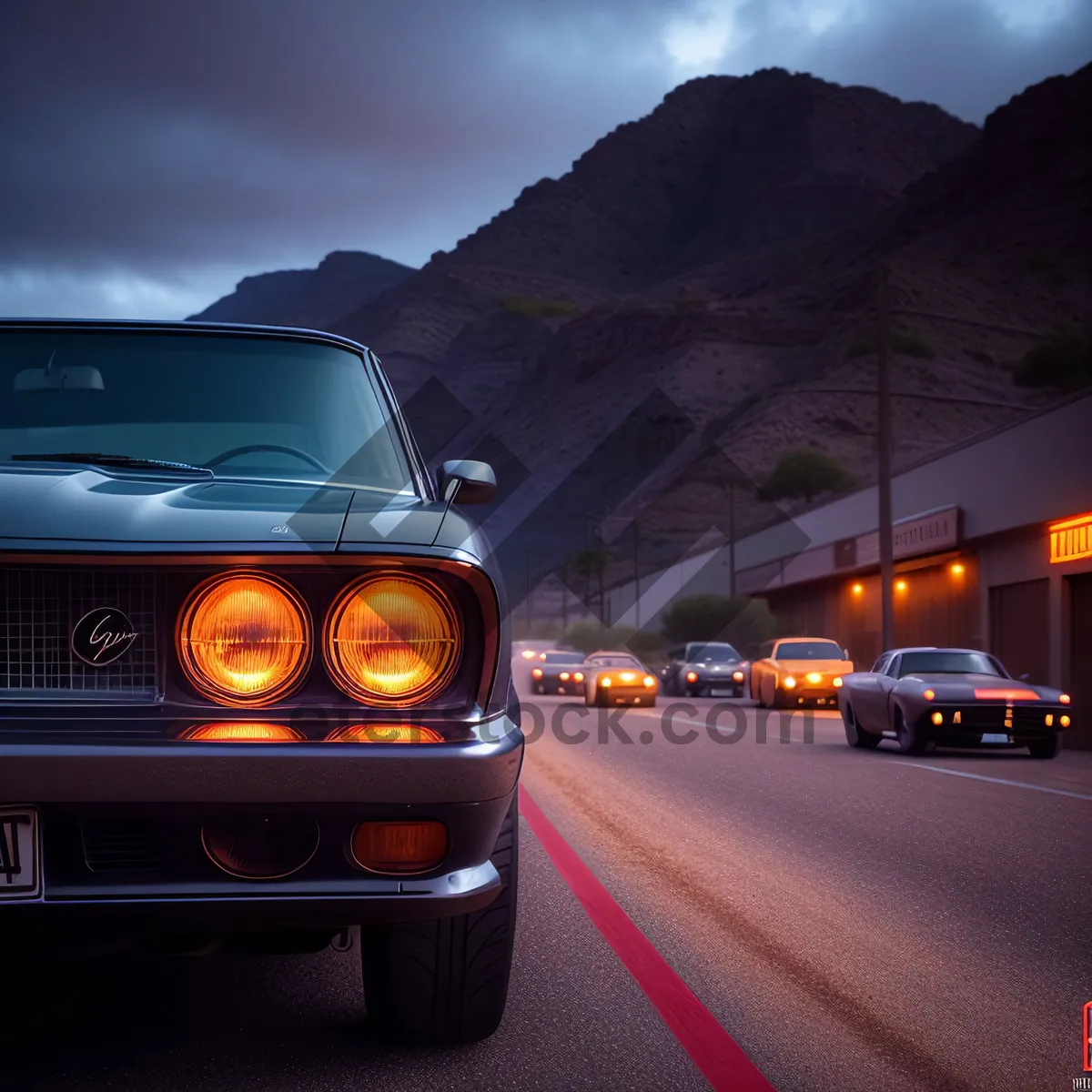 Picture of Fast and Furious Car on Highway