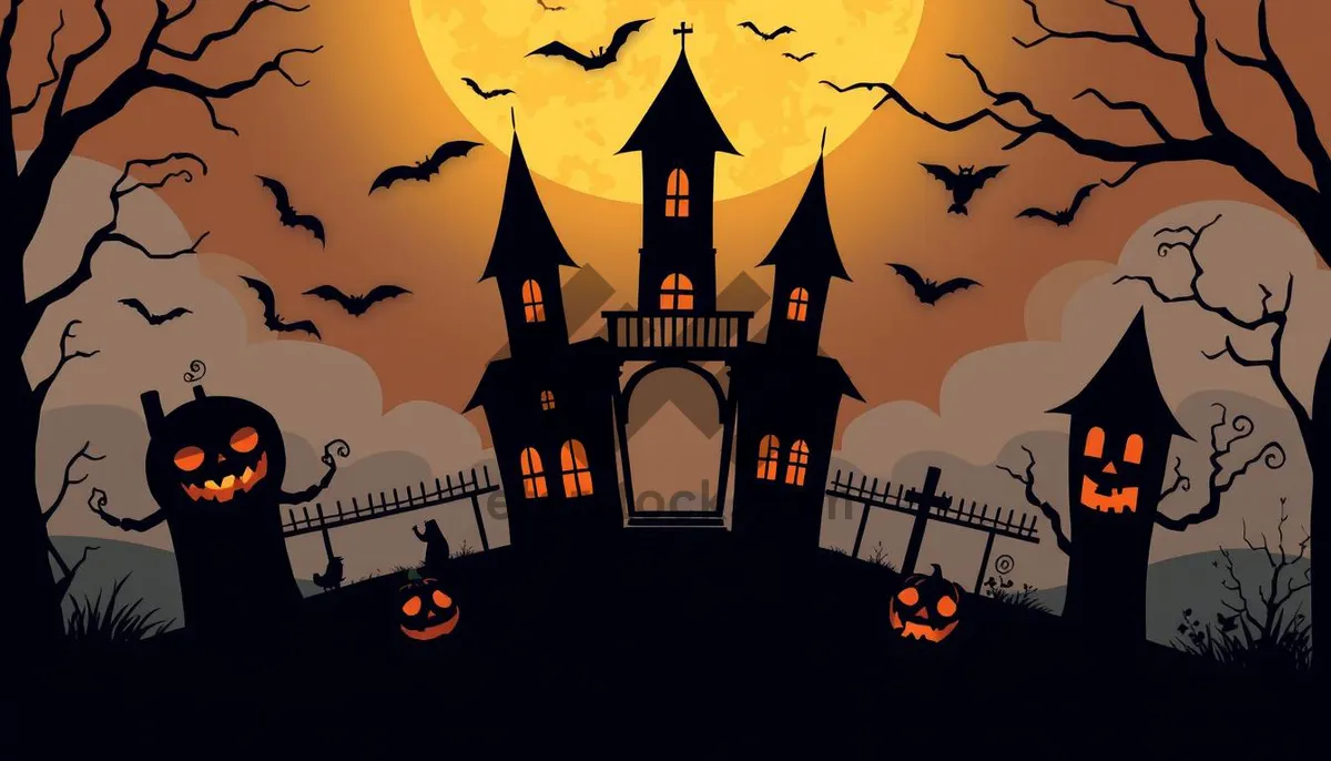 Picture of Halloween Night Silhouette Cartoon