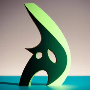 Artistic Cartoon Scissors Design: Symbolic Icon of Creativity