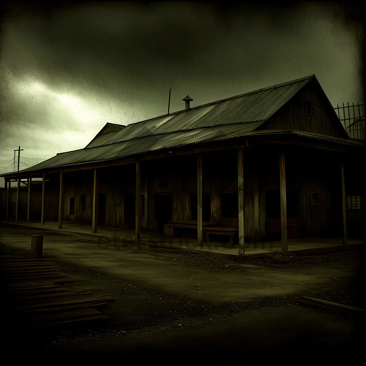 Picture of Vintage Railway Station with Iconic Architecture