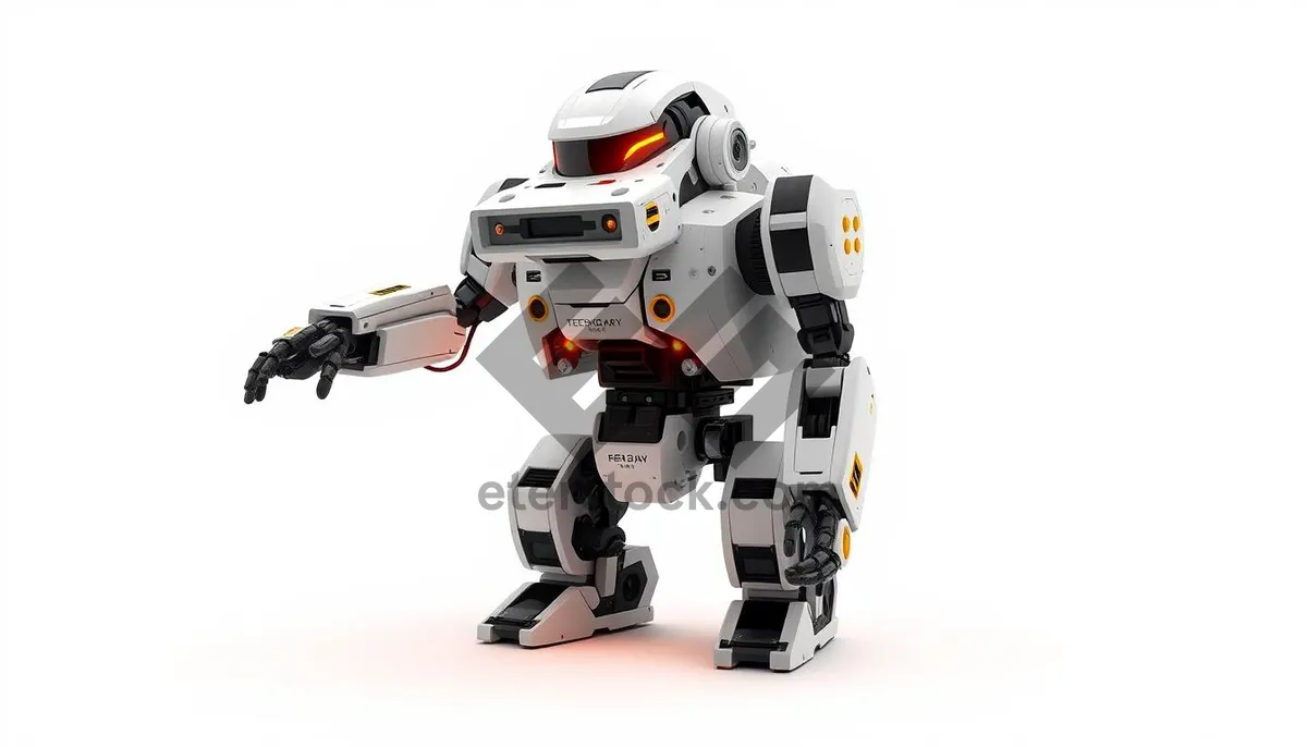 Picture of Futuristic Man Cyborg Robot Technology Render 3D Character