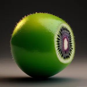 Juicy, Freshly Sliced Kiwi Fruit Bursting with Vitamin Goodness!