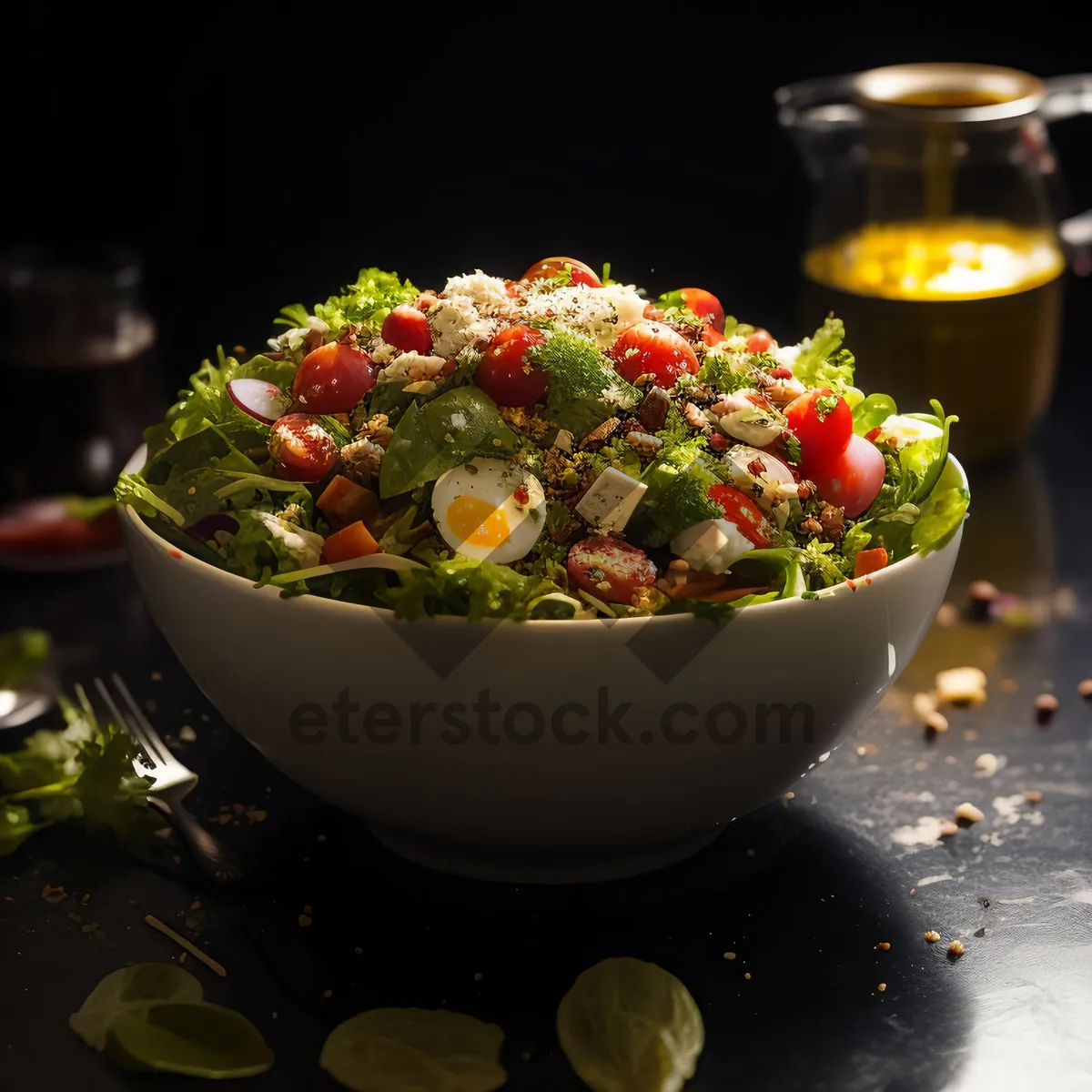 Picture of Fresh Berry Salad in Bowl for Healthy Lunch Option