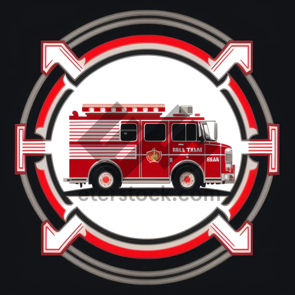 Picture of Fire Station Facility Icon in 3D Design