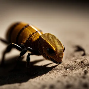 Close-up of Dung Beetle: Fascinating Arthropod Invertebrate