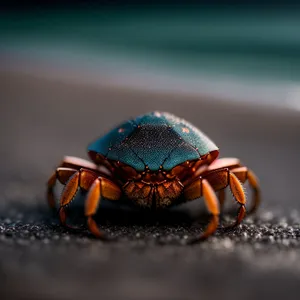 Rock Crab Close-Up: Majestic Crustacean in Detail