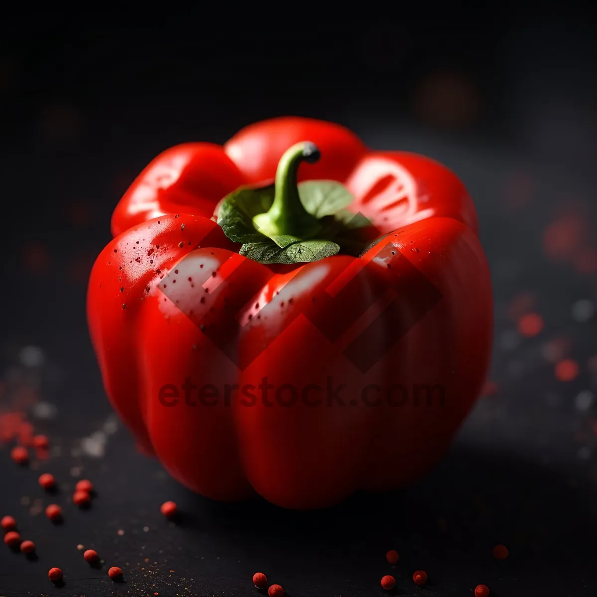 Picture of Colorful Bell Pepper Salad with Fresh Ingredients