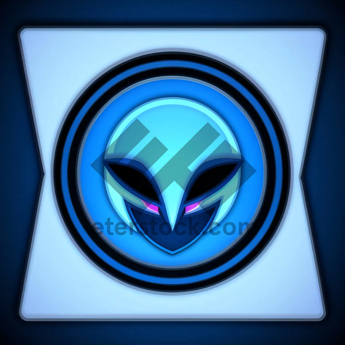 Picture of Shiny 3D Web Button Design with Symbolic Icon