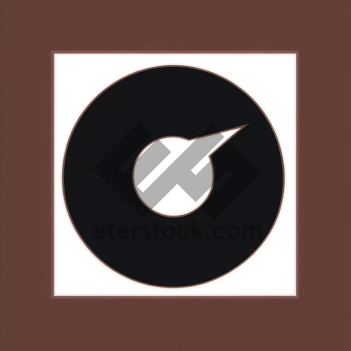 Picture of Round Black Shiny Button Icon