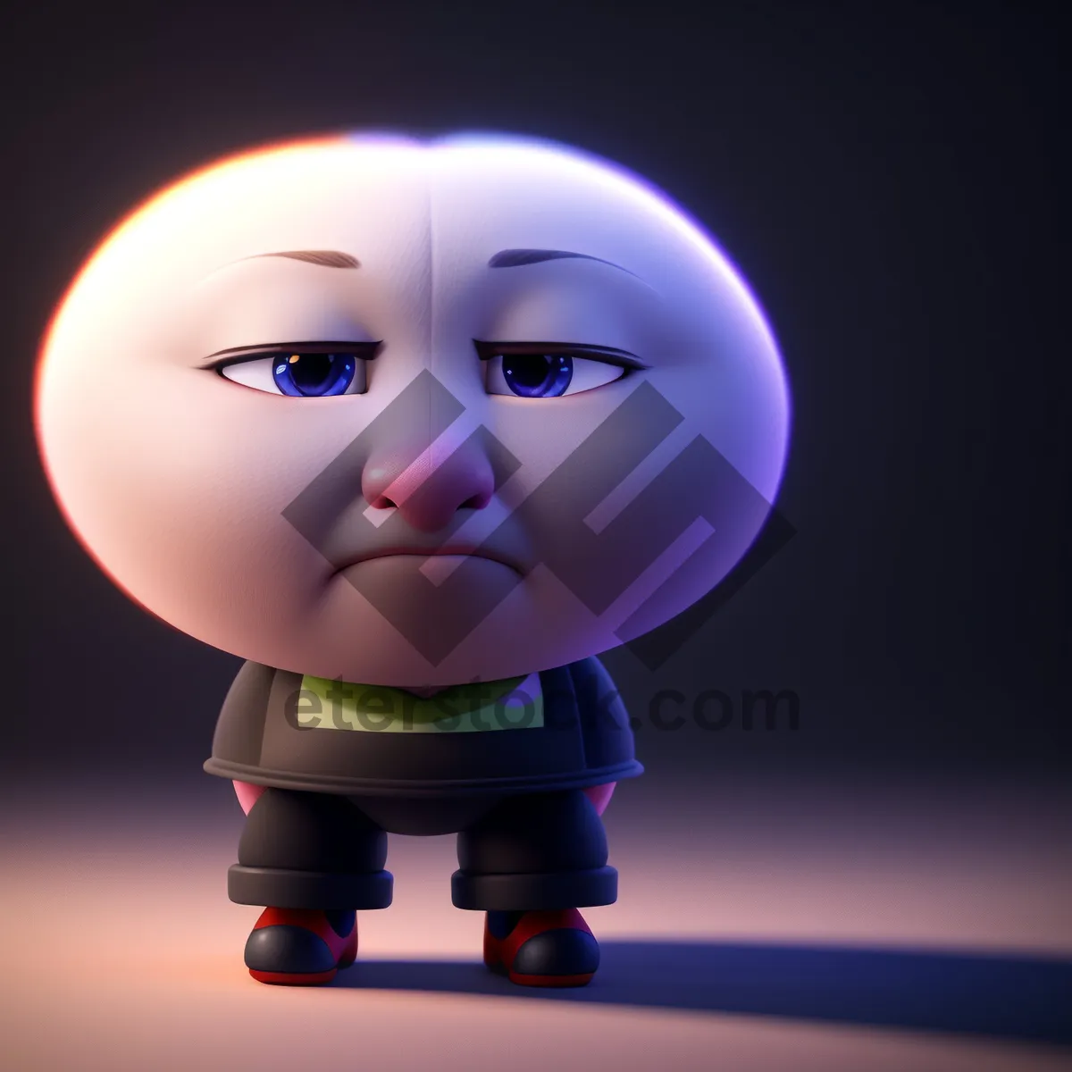 Picture of Cartoon Automaton 3D Render of Man Character