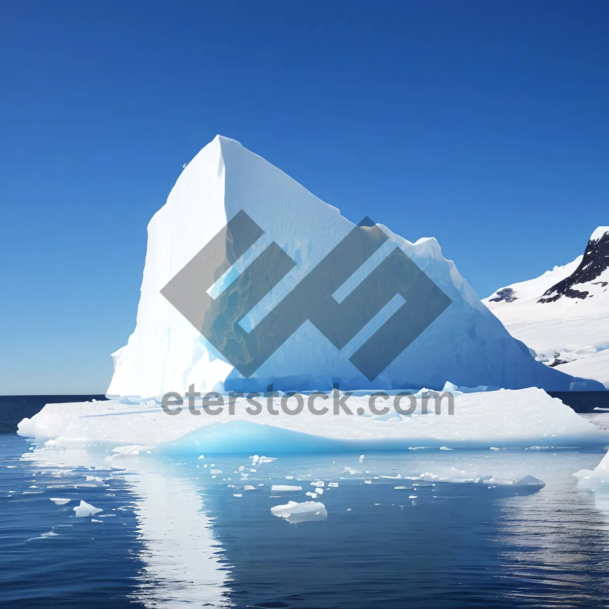 Picture of Majestic Arctic Glacier in Winter Wonderland