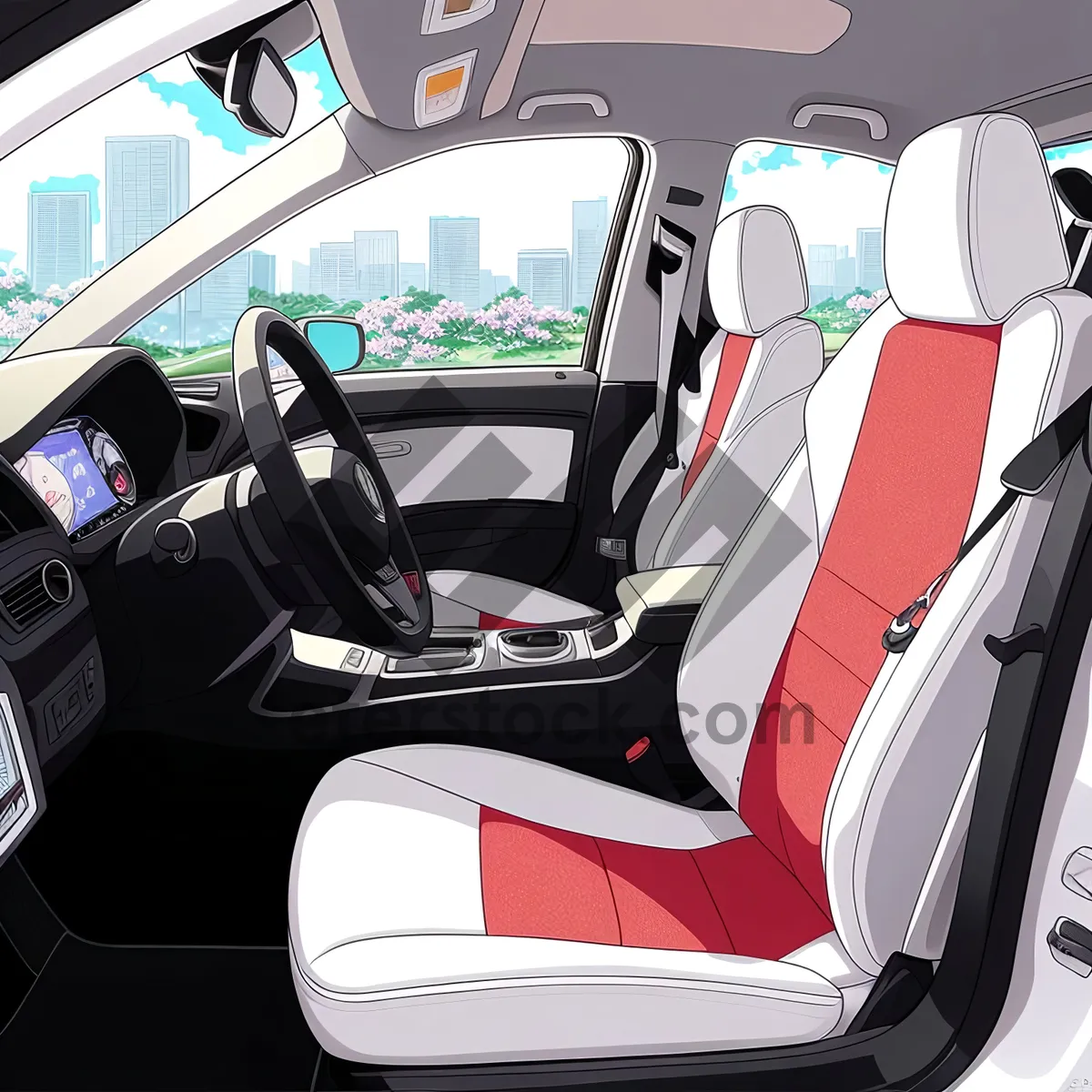 Picture of Electric car seat in vehicle cockpit