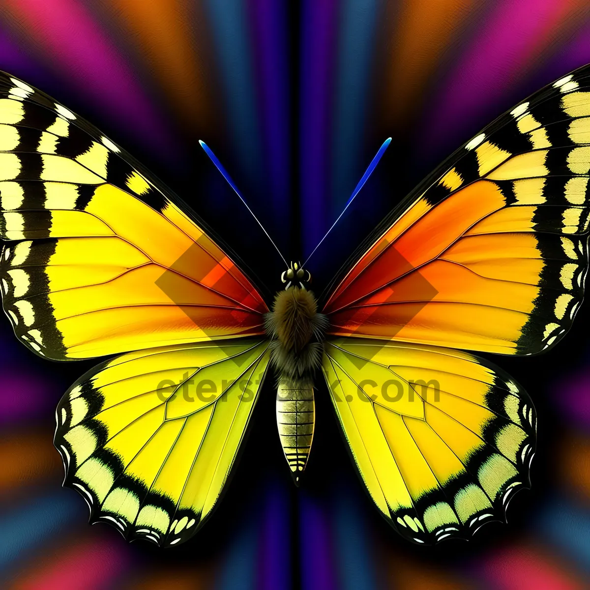 Picture of Vibrant Monarch Butterfly: A Captivating Splash of Colors