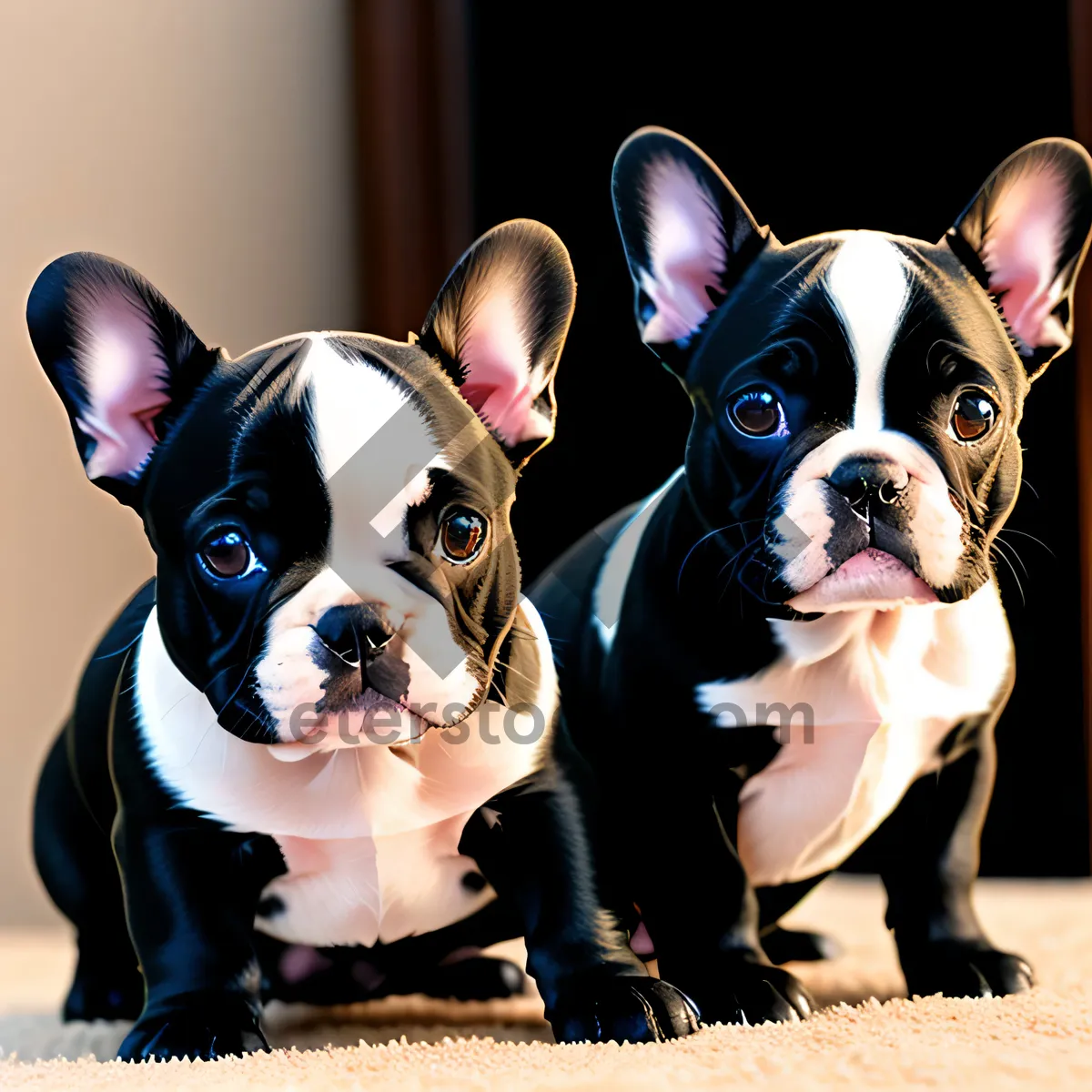 Picture of Cute Bulldog Puppy, Purebred and Adorable