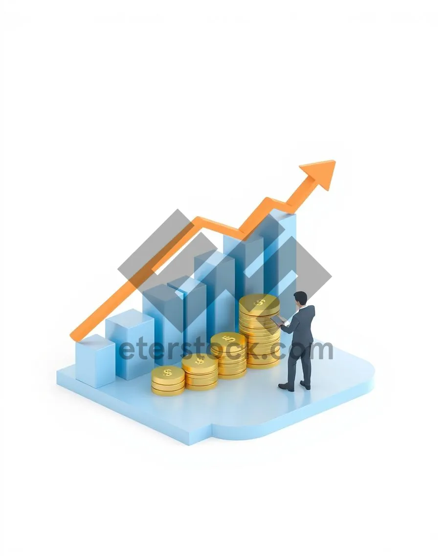 Picture of Financial Growth Chart Icon for Business Success