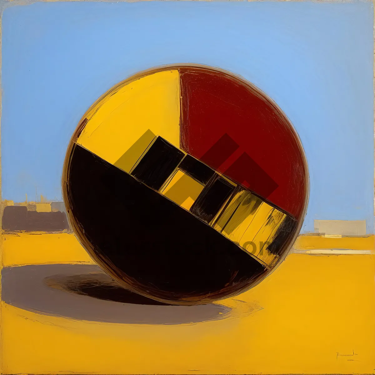 Picture of 3D soccer team flag symbol graphic