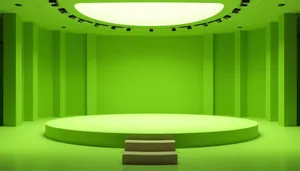 Modern interior design with comfortable sofa and lamp.
