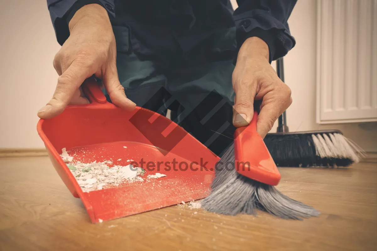 Picture of Attractive person working on laptop at home