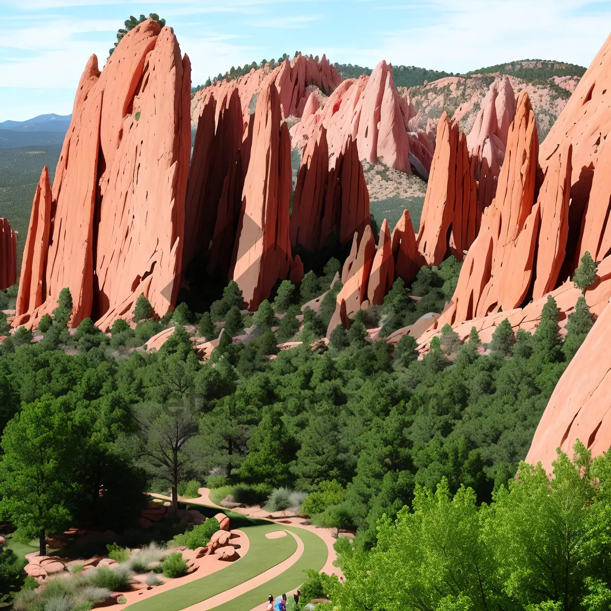 Picture of Majestic Desert Canyon: A Scenic Landmark with Sandstone Rocks