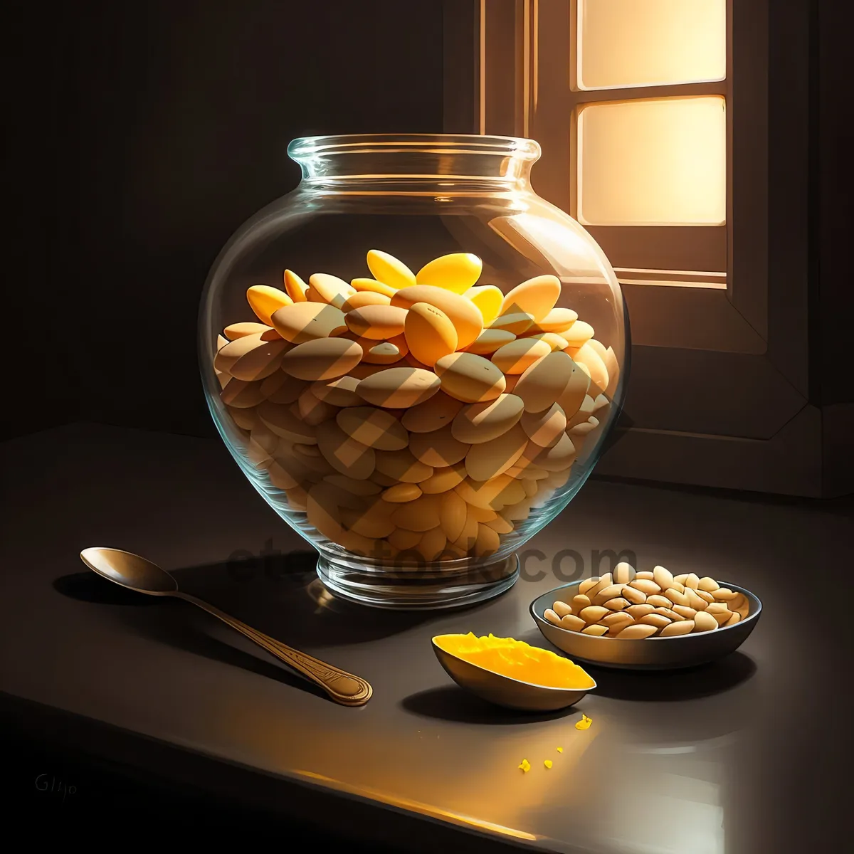 Picture of Delicious Breakfast Punch in Glass Cup