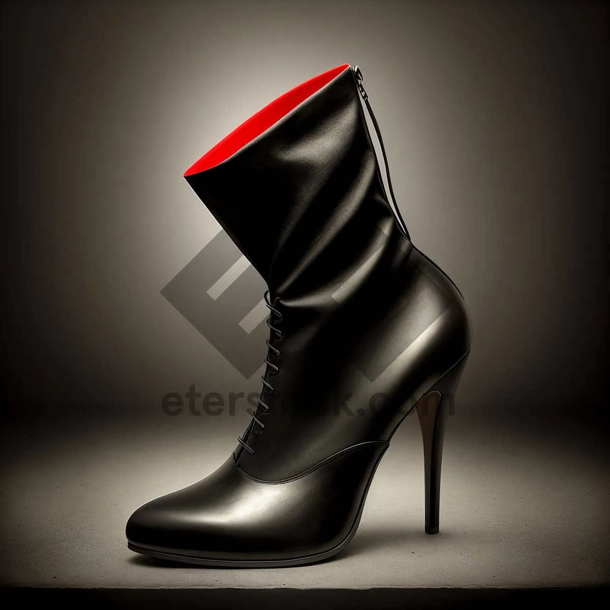 Picture of Stylish 3D Black Shell Fashion Boot