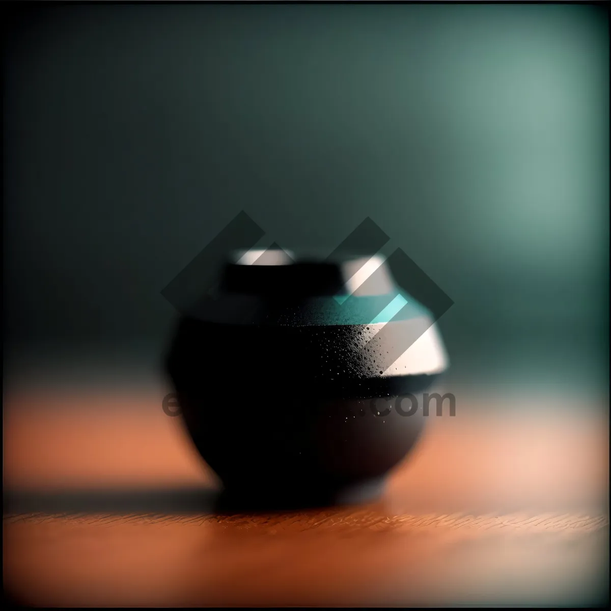 Picture of Shiny Black Sphere with Lens Cap - Light Reflection