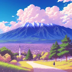 Summit Serenity: Majestic Mountains and Boundless Skies