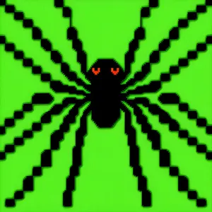 Black Widow Spider - Deadly Arachnid Spinning Dark Web.