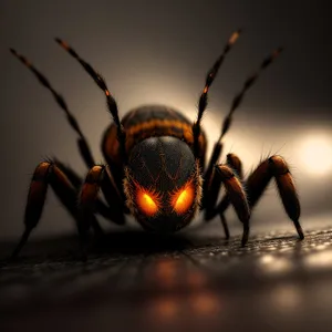 Creepy Crawly Garden Spider with Hairy Legs