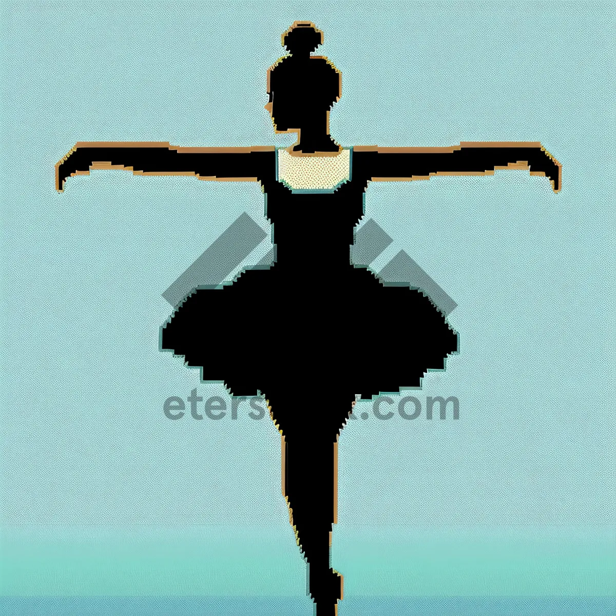 Picture of Graceful Ballerina Leaping in Enchanting Dance