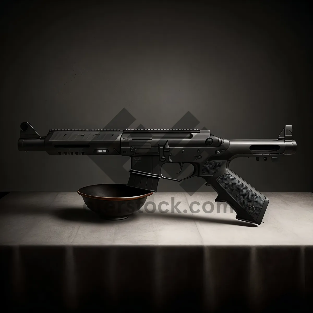 Picture of Gunfire Guardian: Tactical Assault Rifle for Military Defense