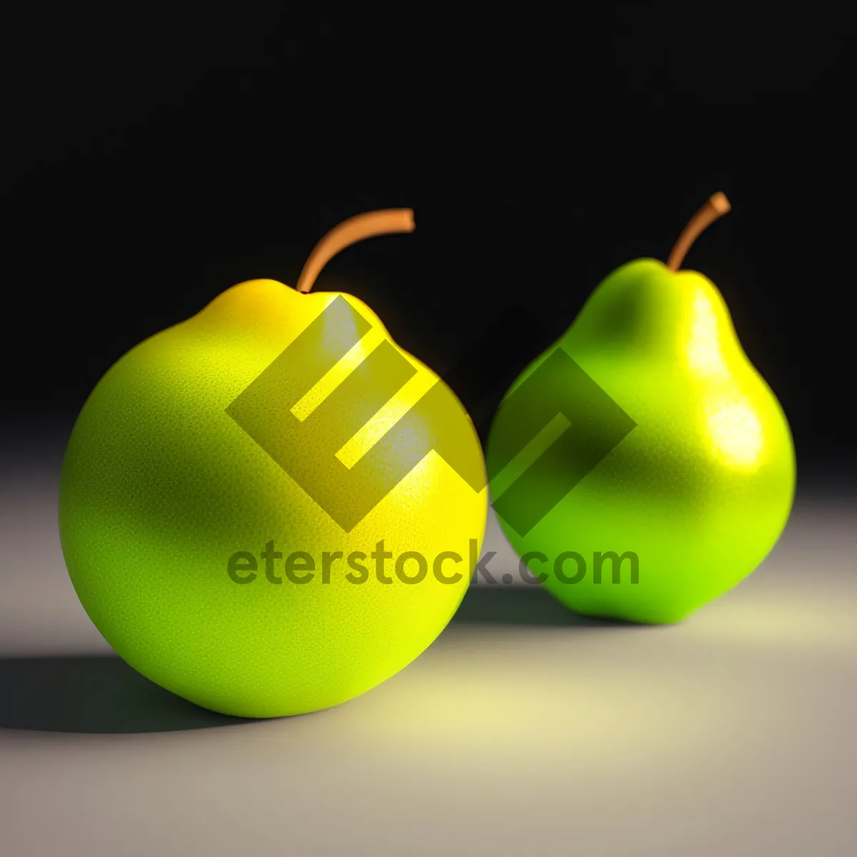 Picture of Fresh and Juicy Yellow Apples for a Healthy Snack