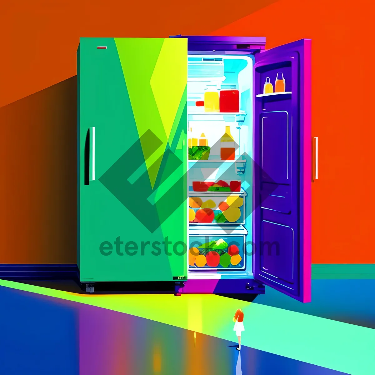 Picture of 3D Vending Machine Design for Business Device Covering