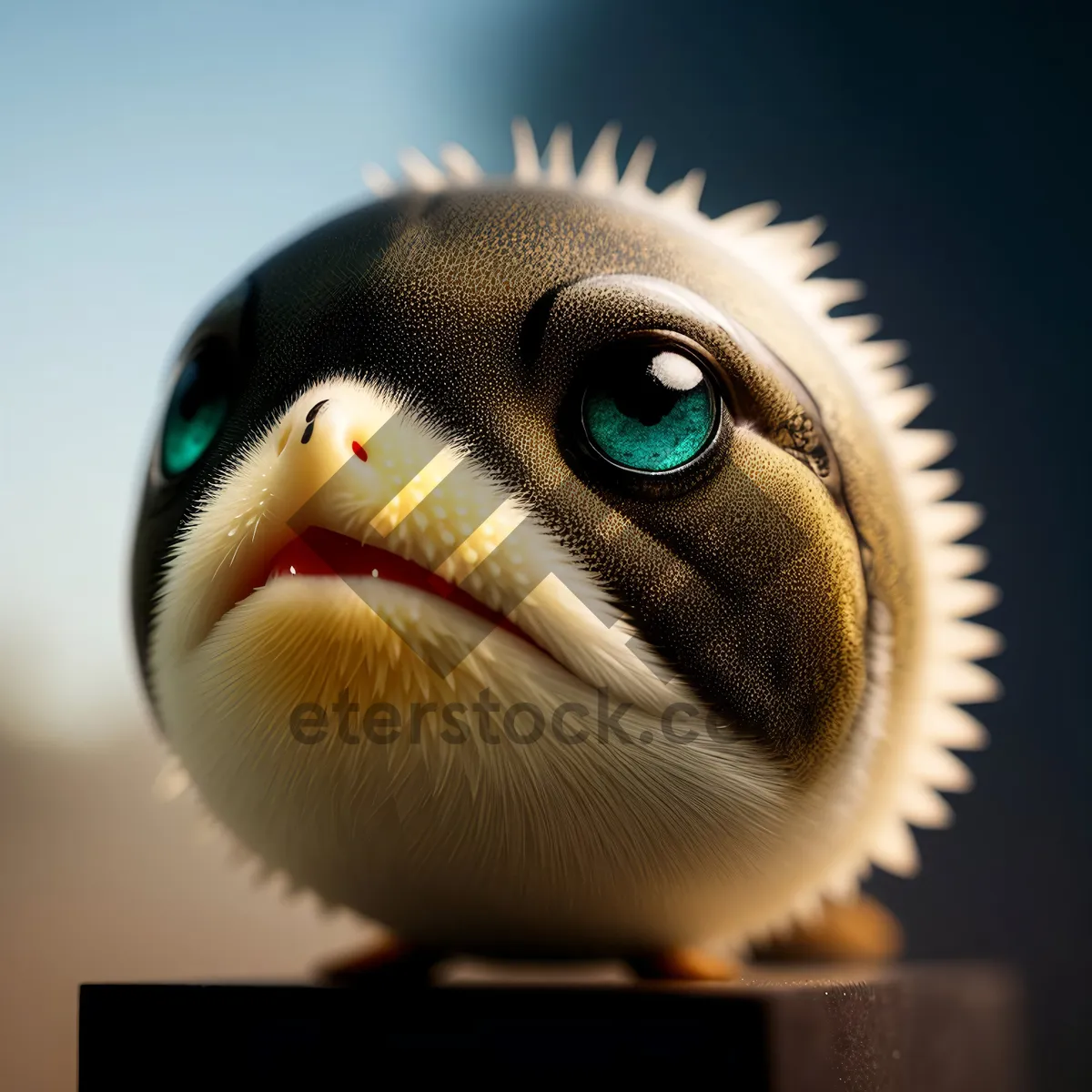 Picture of Intense Gaze of a Puffer Bird's Eye