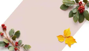 Floral Spring Frame Decoration with Garden Flowers
