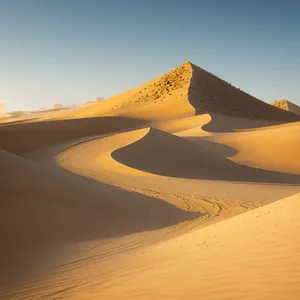 Vibrant Moroccan Sand Dune Landscape: Adventure in the Desert