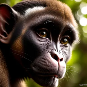 Wildlife Primate Family: A Playful Gathering of Monkeys