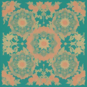 Vintage Floral Arabesque Silk Wallpaper Design