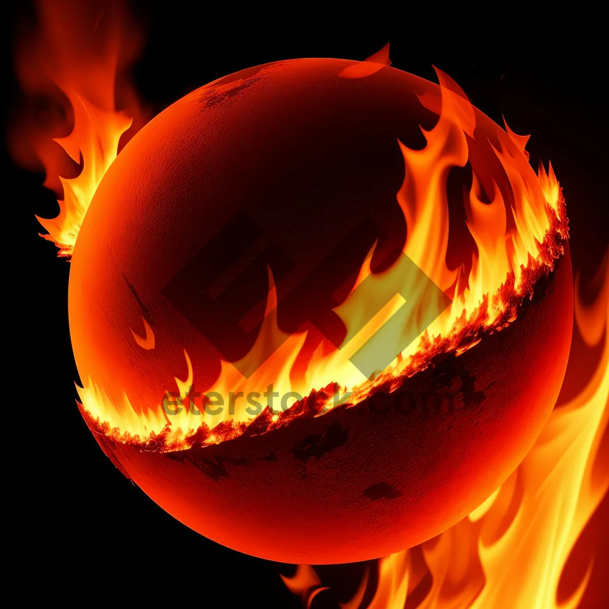 Picture of Blazing Flames: A Fiery Symbol of Artistic Design.