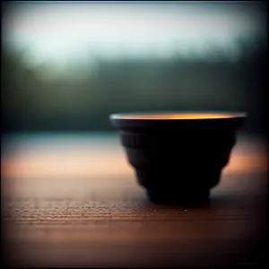 Hot black tea in a graceful cup