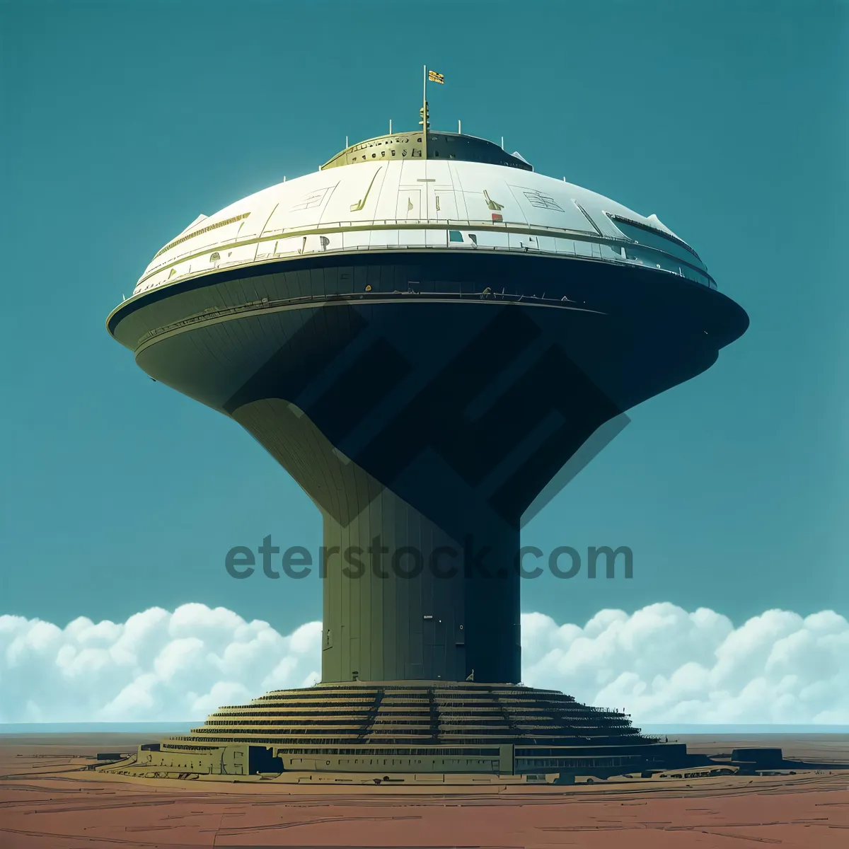 Picture of Seaside Tower - Architectural Beacon Overlooking the Sea