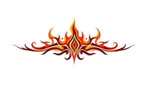 Blazing Heraldry Symbol Design Element