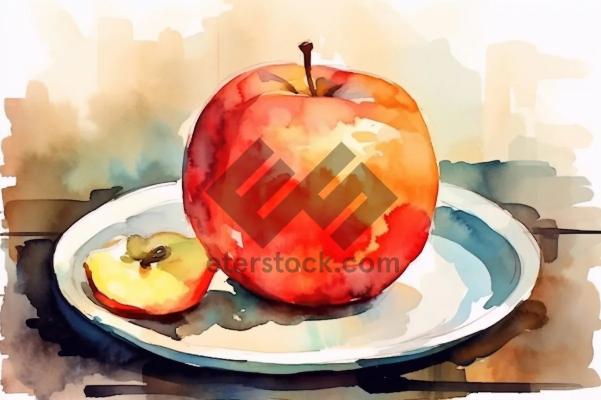 Picture of Fresh and Delicious Red Apple Snack