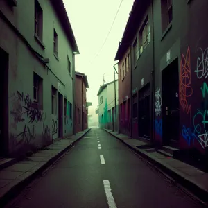 Urban Lock and Restraint Device in City Alley